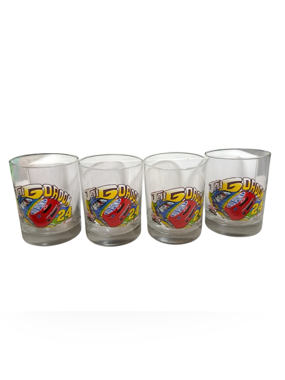 🏁 Vtg 1995 Jeff Gordon #24 DuPont Highball Tumblr Glass Set